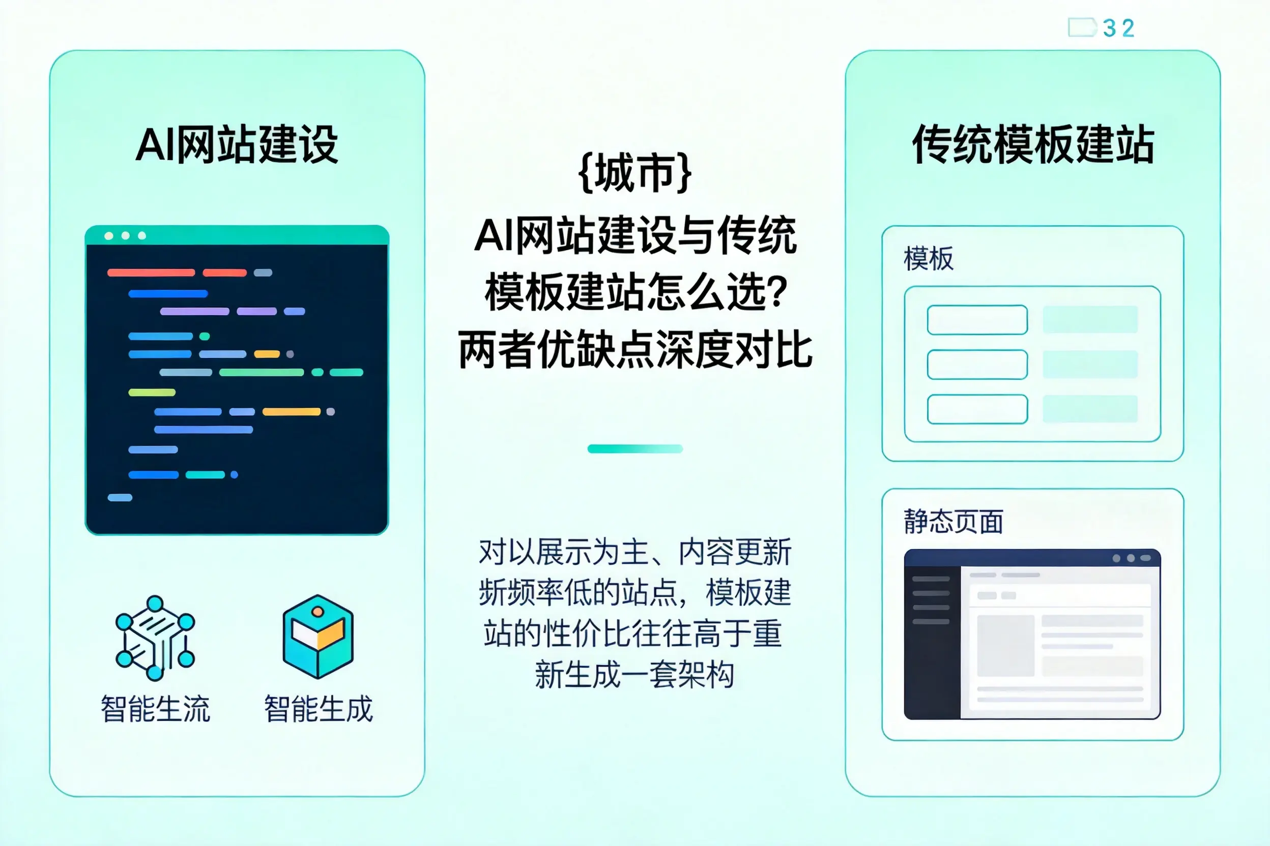 东营AI网站建设与传统模板建站怎么选？两者优缺点深度对比