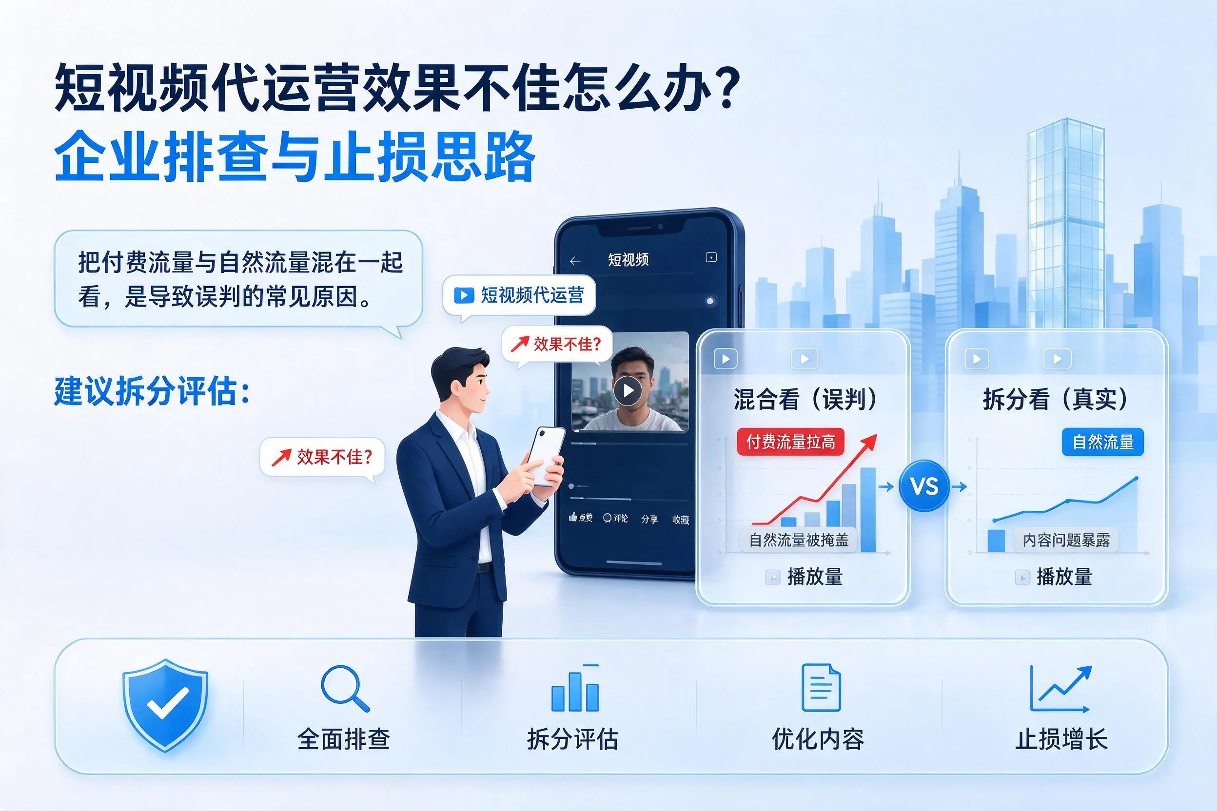 短视频代运营效果不佳怎么办?东营企业排查与止损思路