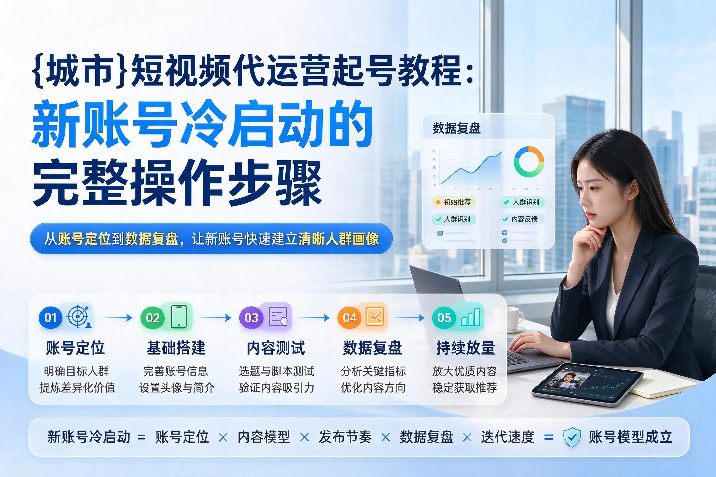 东营短视频代运营起号教程:新账号冷启动的完整操作步骤
