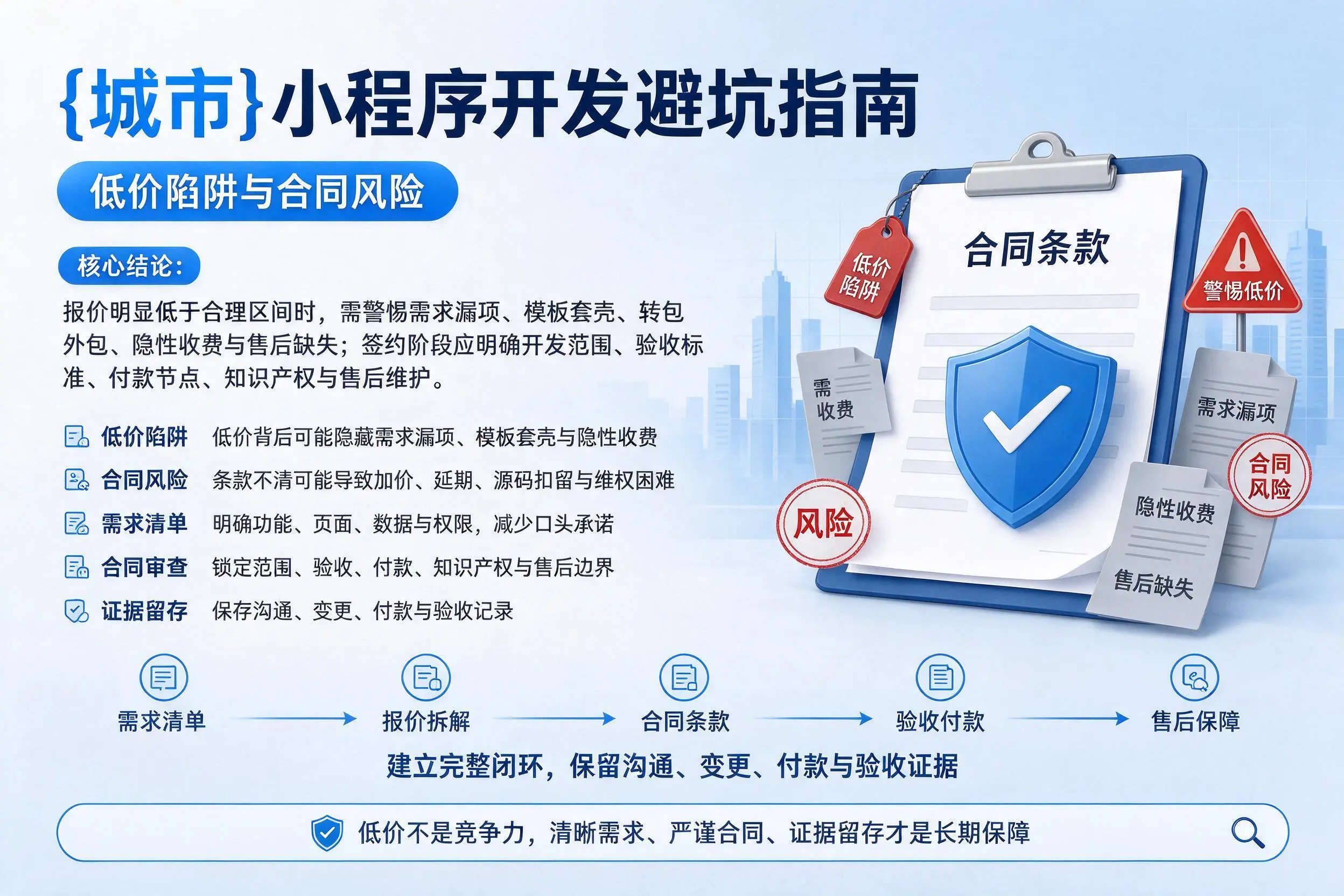 东营小程序开发避坑指南：低价陷阱与合同风险