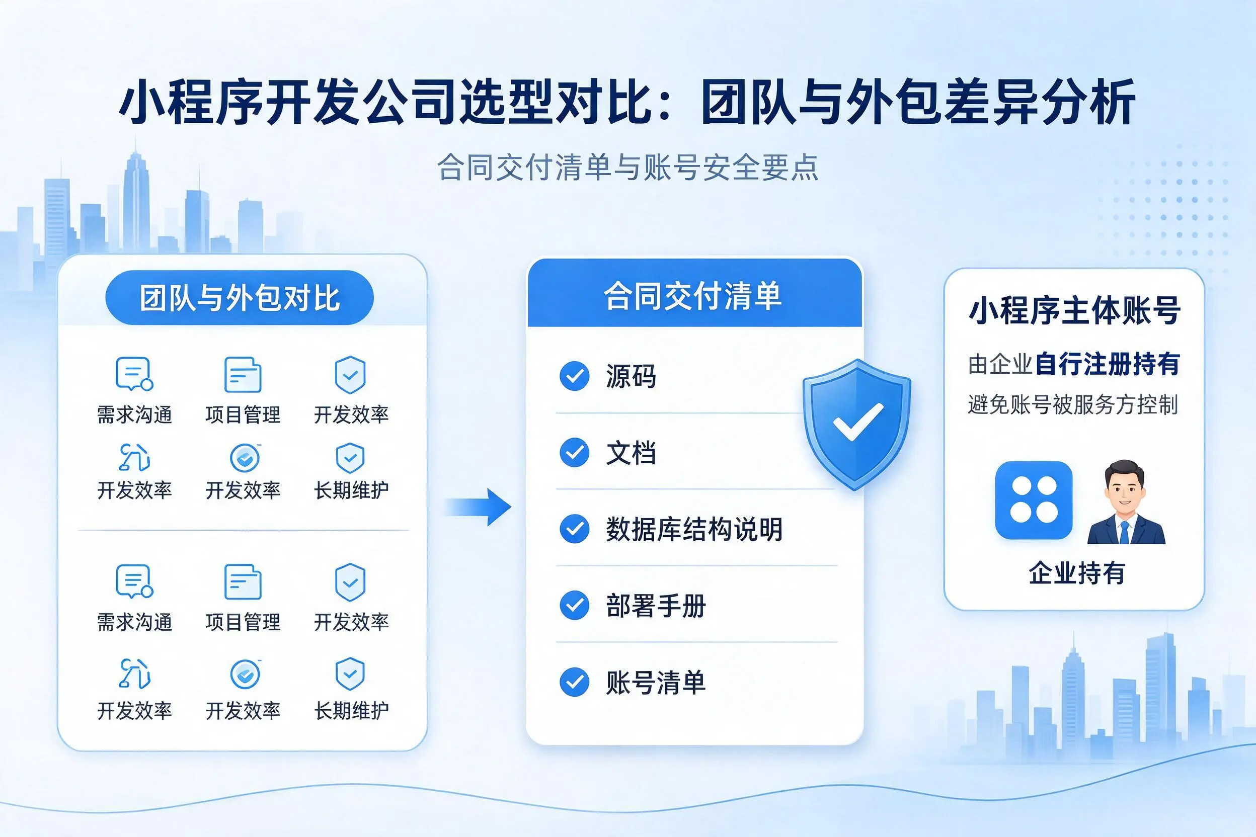 东营小程序开发公司选型对比:团队与外包差异分析