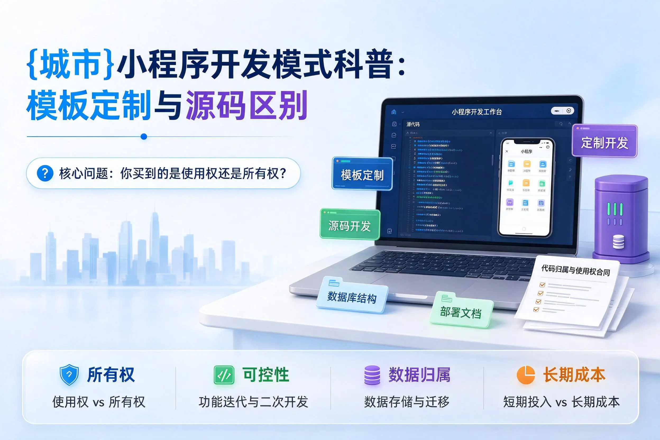 东营小程序开发模式科普：模板定制与源码区别