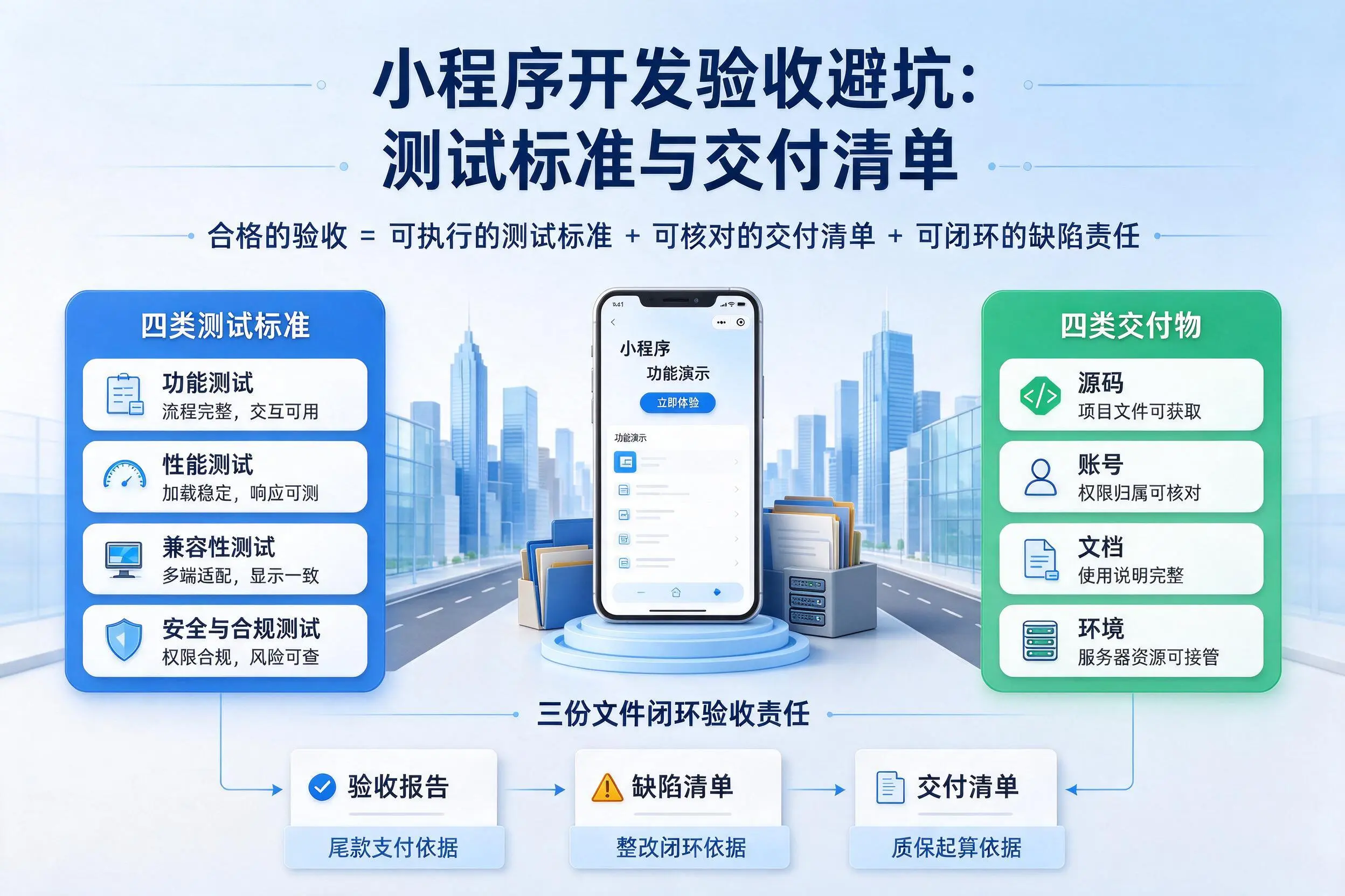 东营小程序开发验收避坑：测试标准与交付清单