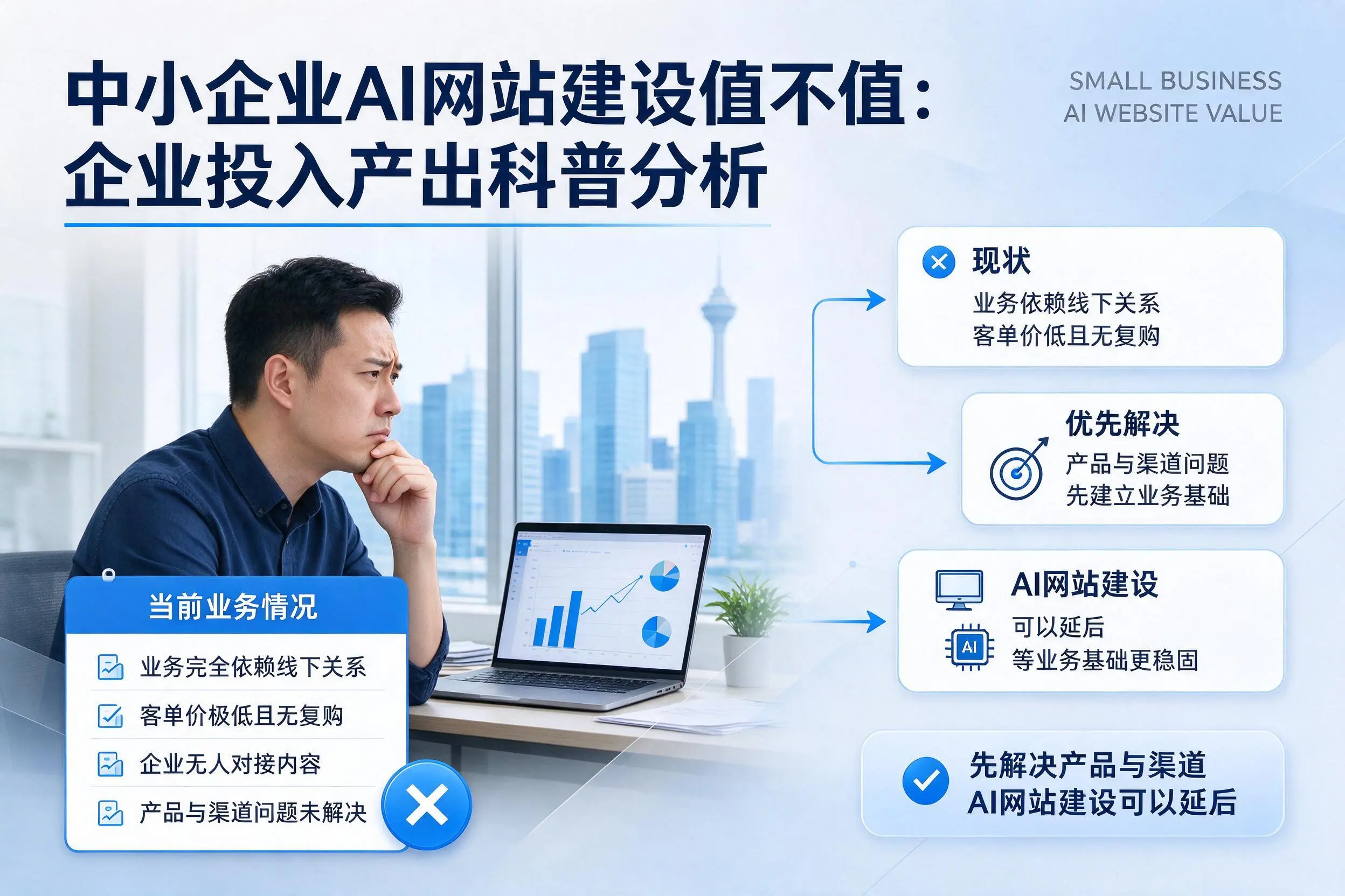 中小企业AI网站建设值不值:东营企业投入产出科普分析