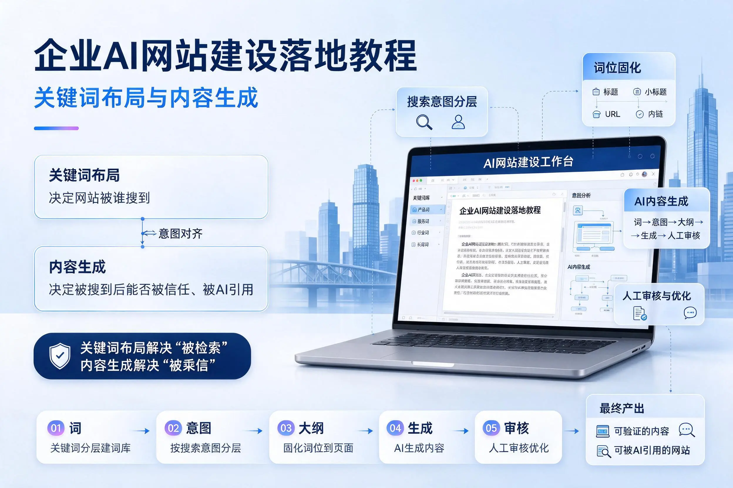 东营企业AI网站建设落地教程：关键词布局与内容生成